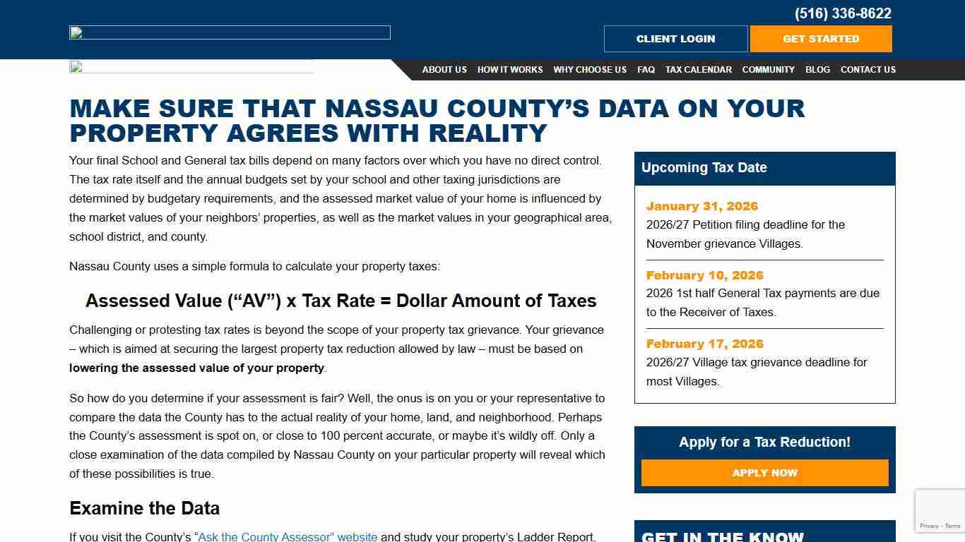 Make Sure That Nassau County's Data on Your Property Agrees with Reality